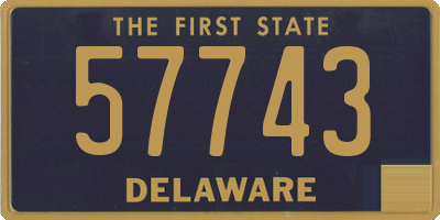 DE license plate 57743