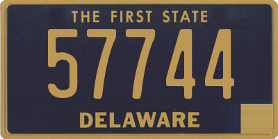 DE license plate 57744