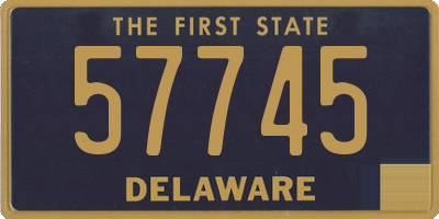 DE license plate 57745