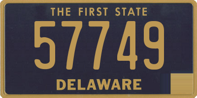 DE license plate 57749