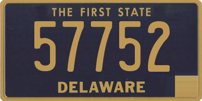 DE license plate 57752