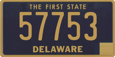 DE license plate 57753