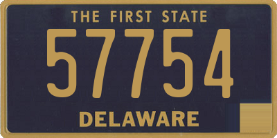 DE license plate 57754