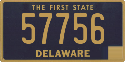 DE license plate 57756