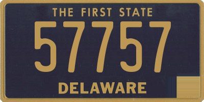 DE license plate 57757
