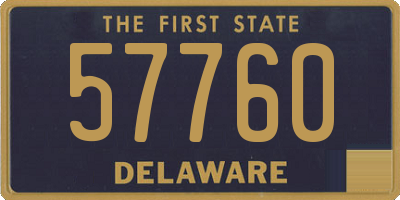 DE license plate 57760