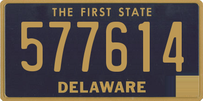 DE license plate 577614