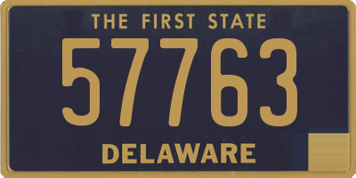 DE license plate 57763