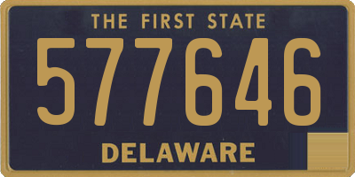 DE license plate 577646
