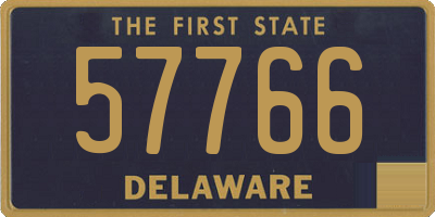 DE license plate 57766