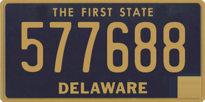 DE license plate 577688