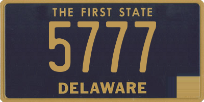 DE license plate 5777