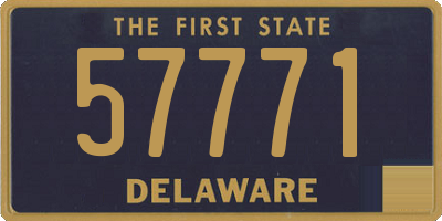 DE license plate 57771