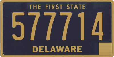 DE license plate 577714