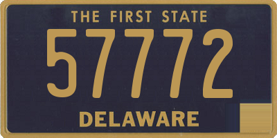 DE license plate 57772