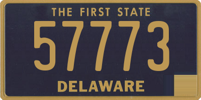 DE license plate 57773