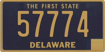 DE license plate 57774