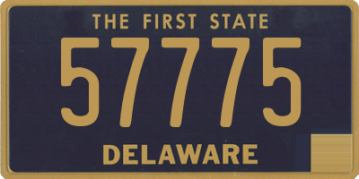 DE license plate 57775