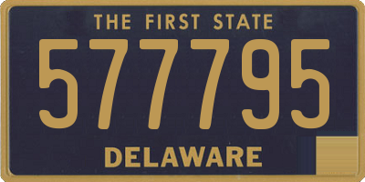 DE license plate 577795