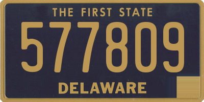 DE license plate 577809