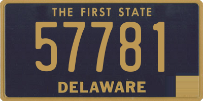 DE license plate 57781