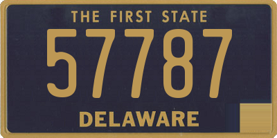DE license plate 57787