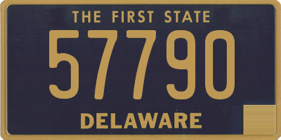 DE license plate 57790