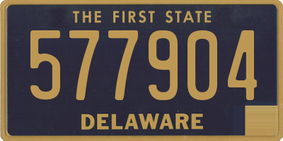 DE license plate 577904