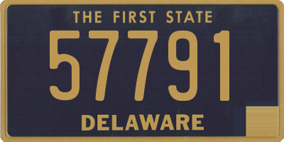 DE license plate 57791