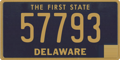 DE license plate 57793