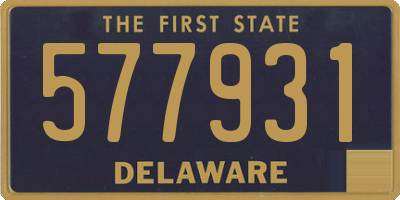 DE license plate 577931