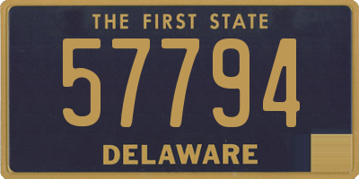 DE license plate 57794