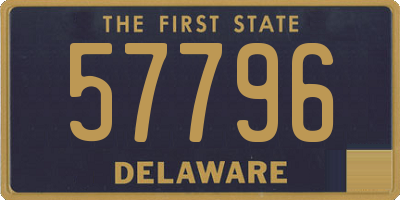 DE license plate 57796