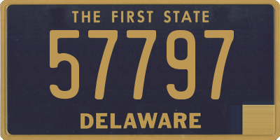 DE license plate 57797