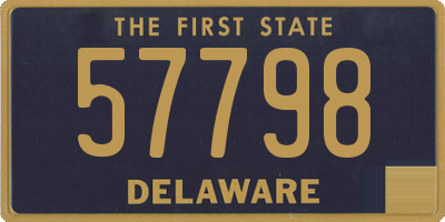 DE license plate 57798
