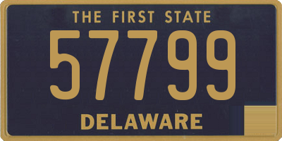 DE license plate 57799