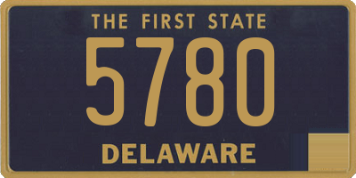 DE license plate 5780