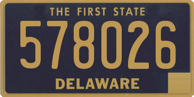 DE license plate 578026