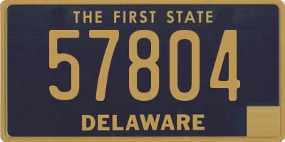 DE license plate 57804