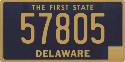 DE license plate 57805