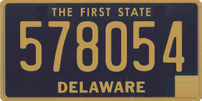 DE license plate 578054