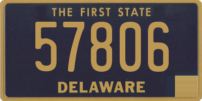 DE license plate 57806