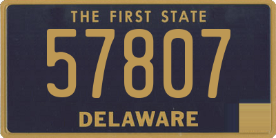DE license plate 57807