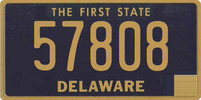 DE license plate 57808