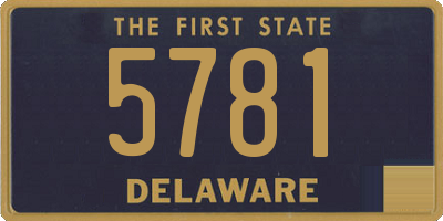 DE license plate 5781