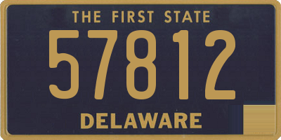 DE license plate 57812