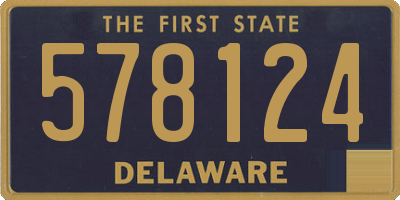 DE license plate 578124