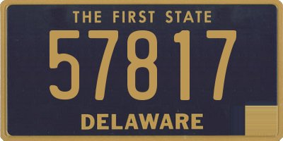 DE license plate 57817