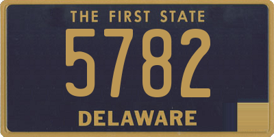 DE license plate 5782
