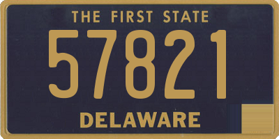 DE license plate 57821